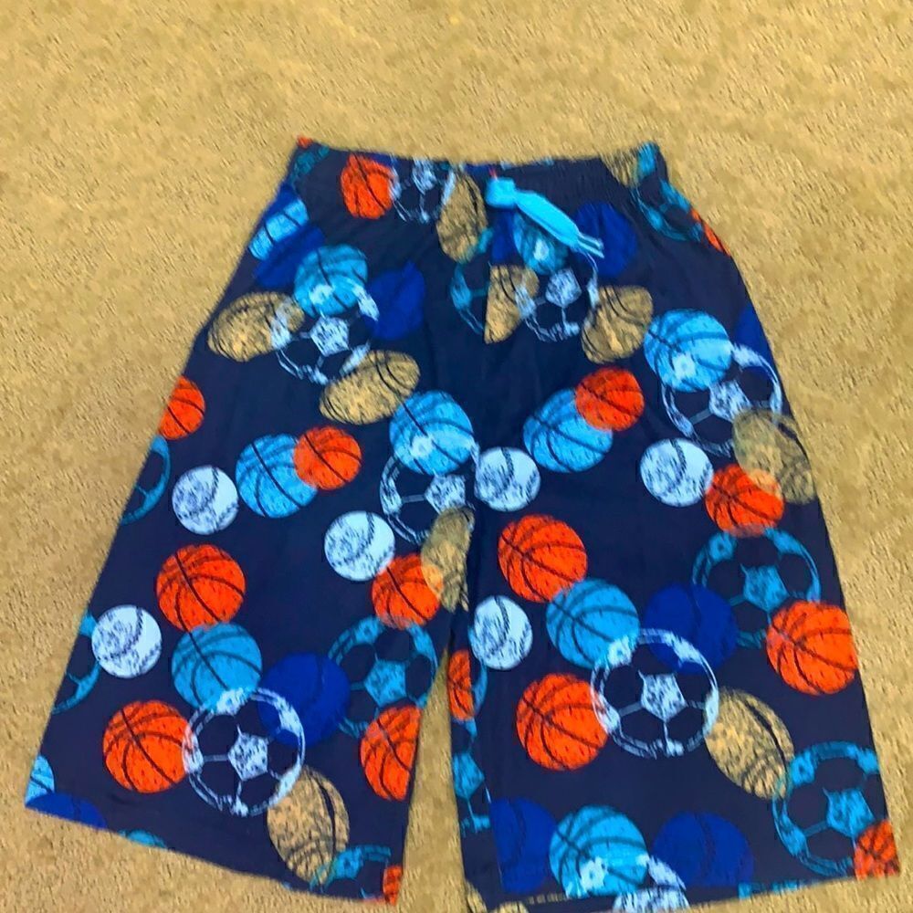 Arizona PJ Pajama Pants Boys 10 decorated with sports balls